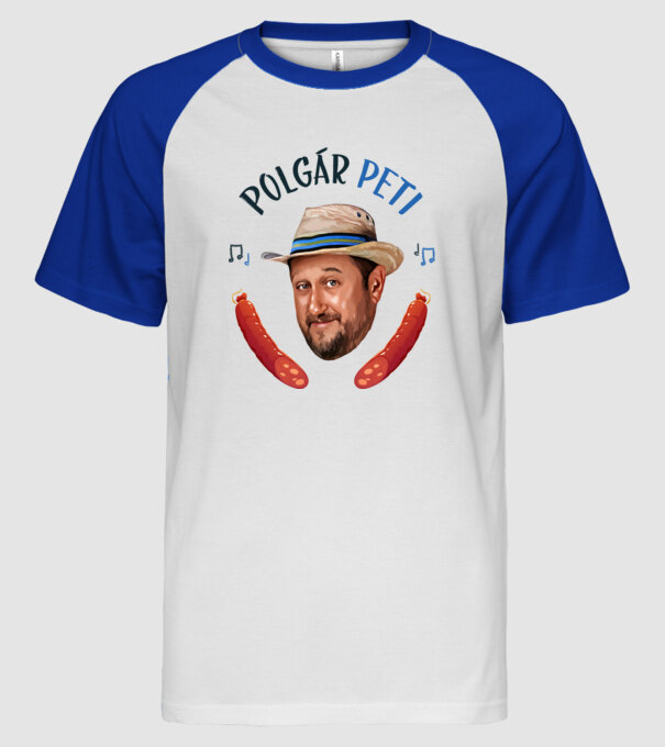  minta fehér/royal pólón