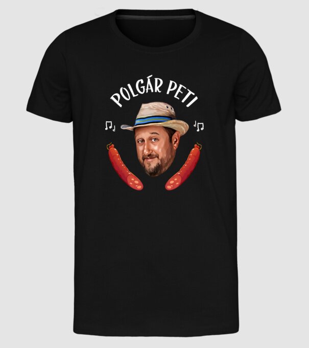  minta fekete pólón