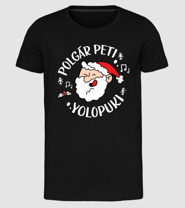  minta fekete pólón