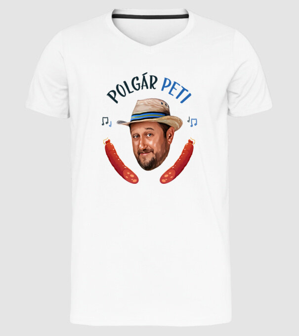  minta fehér pólón