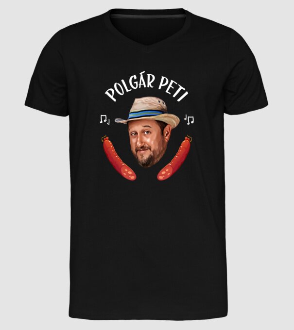  minta fekete pólón