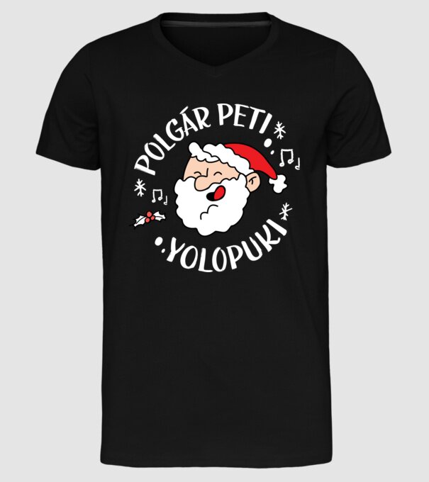  minta fekete pólón