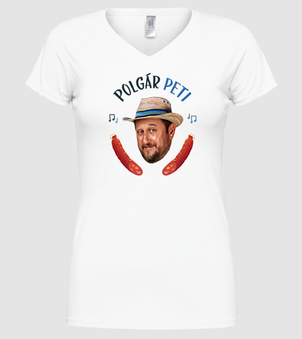  minta fehér pólón