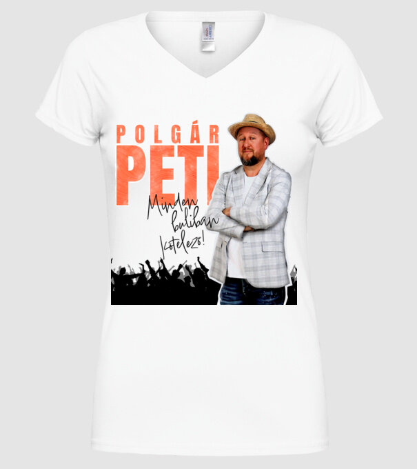  minta fehér pólón