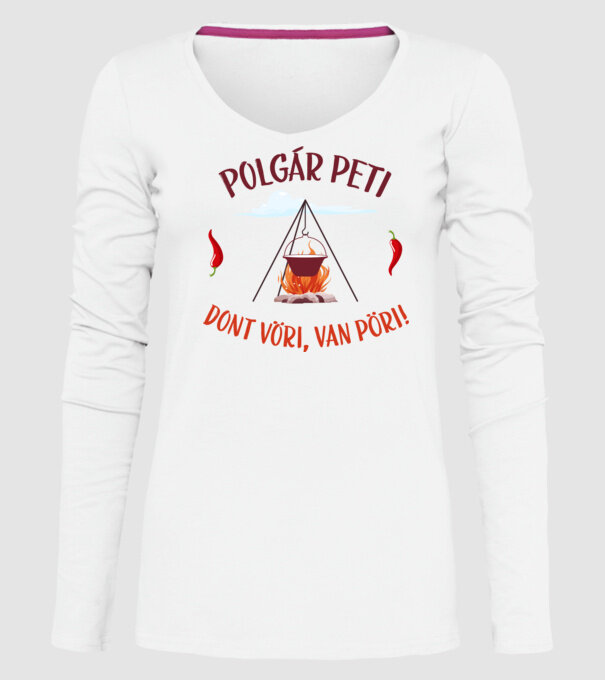  minta fehér pólón