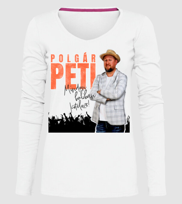  minta fehér pólón