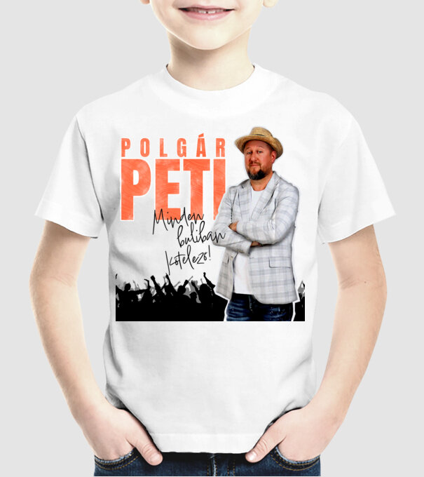  minta fehér pólón