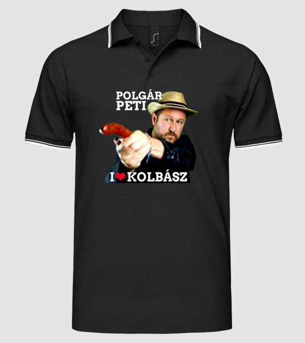  minta fekete pólón