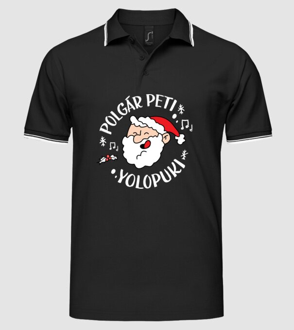  minta fekete pólón