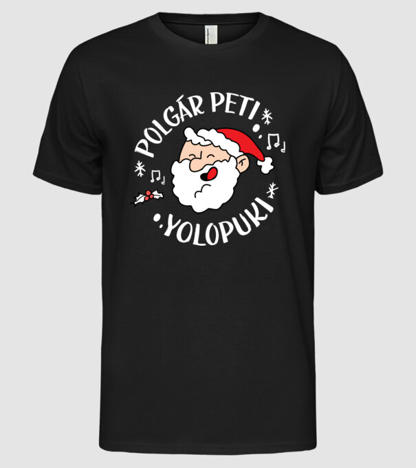  minta fekete pólón