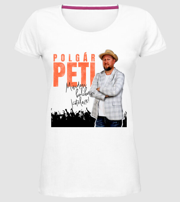  minta fehér pólón