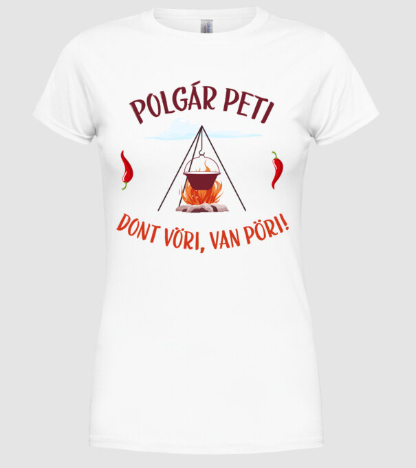  minta fehér pólón