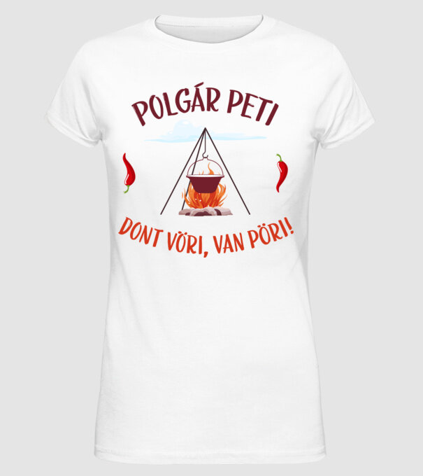  minta fehér pólón
