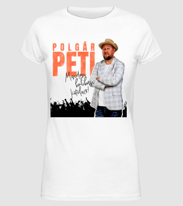  minta fehér pólón