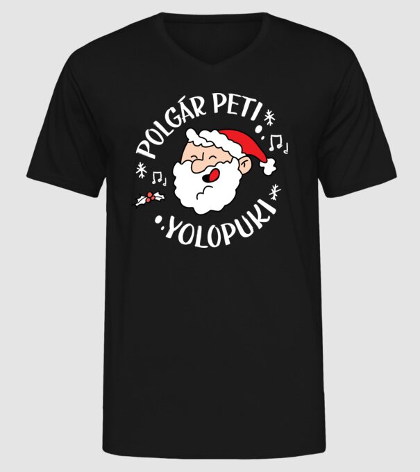  minta fekete pólón