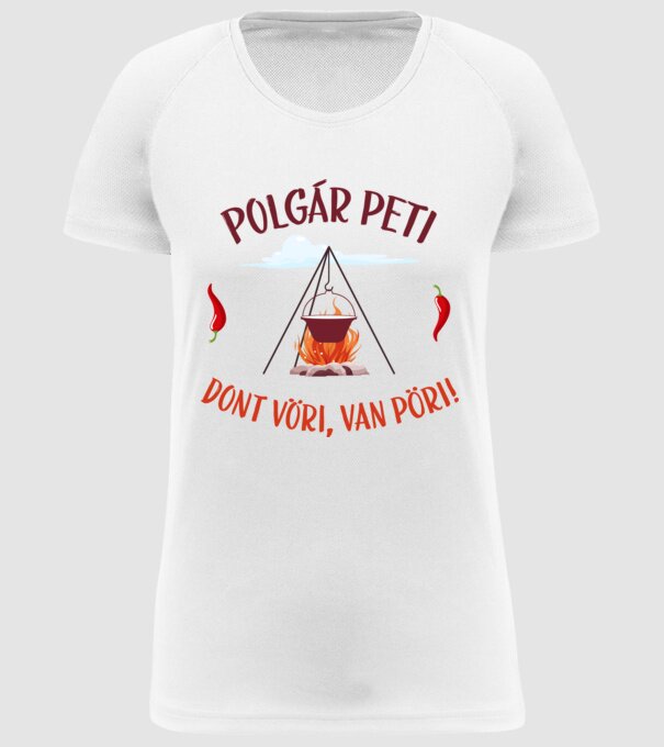  minta fehér pólón