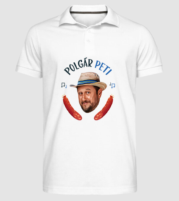  minta fehér pólón