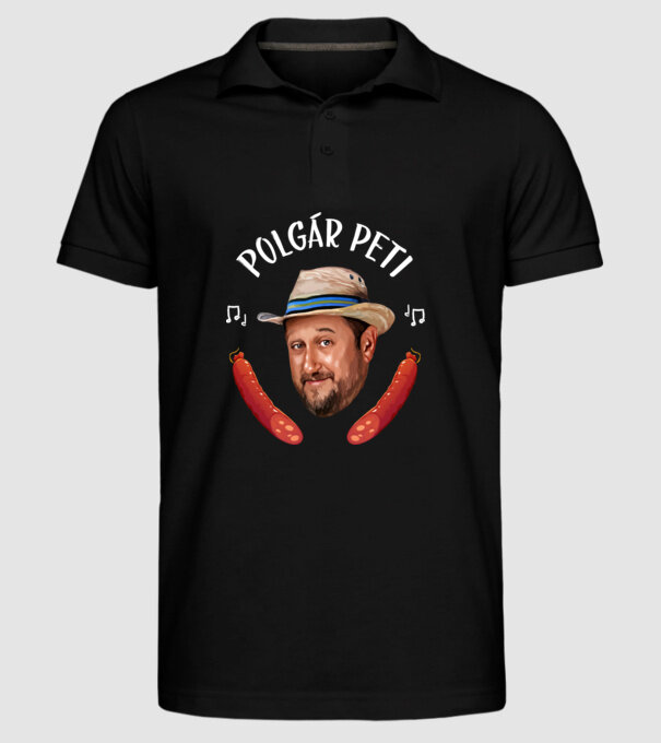  minta fekete pólón