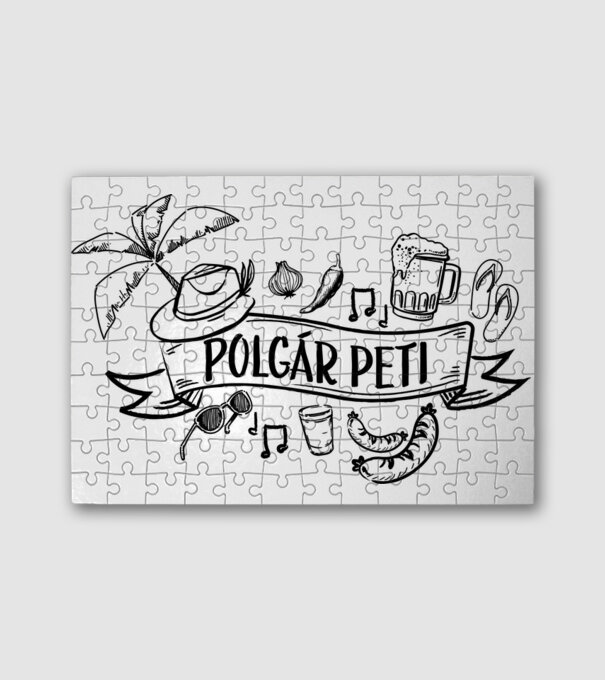  minta fehér pólón