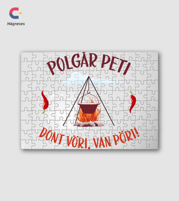  minta fehér pólón